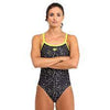 COSTUME ARENA DONNA INTERO PISCINA SOLID SPALLINA STRETTA FUOCHI ARTIFICIALI