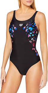 COSTUME NUOTO ARENA DONNA INTERO PISCINA NUOTO LUCENT BACK ONE PIECE NERO