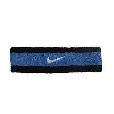 FASCIA FRONTE NIKE HEADBAND SPUGNA DRY FIT SWOOSH FASCETTA FASCE TESTA BLU