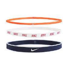 FASCE PER CAPELLI NIKE USA KIT 3 PEZZI ELASTICI ARANCIONE BIANCO BLU FASCETTE