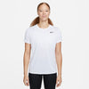 T SHIRT DONNA NIKE DRI-FIT RUN MAGLIA WOMAN RUNNING TEE BIANCA