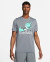 T SHIRT NIKE DRY FIT MAGLIA UOMO FITNESS GRIGIA