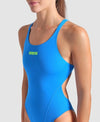 COSTUME ARENA DONNA INTERO PISCINA SOLID NUOTO BLU RIVER
