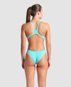 COSTUME ARENA DONNA INTERO PISCINA SOLID NUOTO TURCHESE