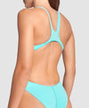 COSTUME ARENA DONNA INTERO PISCINA SOLID NUOTO TURCHESE