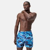 BOXER MARE SPEEDO COSTUME UOMO NUOTO PISCINA BLU FIORI