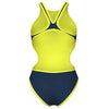 COSTUME ARENA DONNA ONE BIG LOGO COSTUME INTERO PISCINA BLU