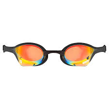 COBRA ULTRA MIRROR SWIPE ARENA MIRROR GOGGLES POOL RACE SWIMMING GOLD LENS