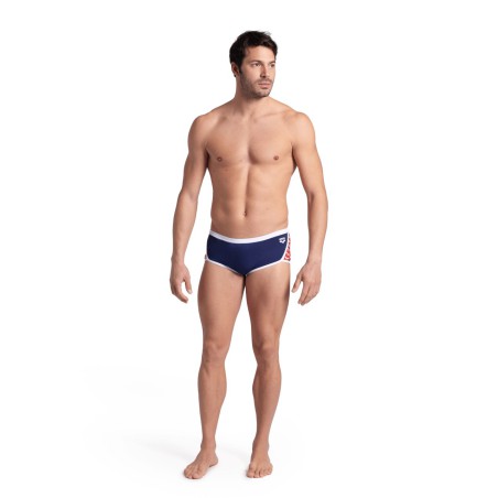 COSTUME ARENA UOMO ALTO NUOTO PISCINA SWIM BRIEFS ICONS TRUNK BLU ROSSO