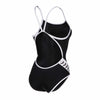 COSTUME ARENA DONNA PISCINA INTERO ICON VINTAGE NUOTO NERO