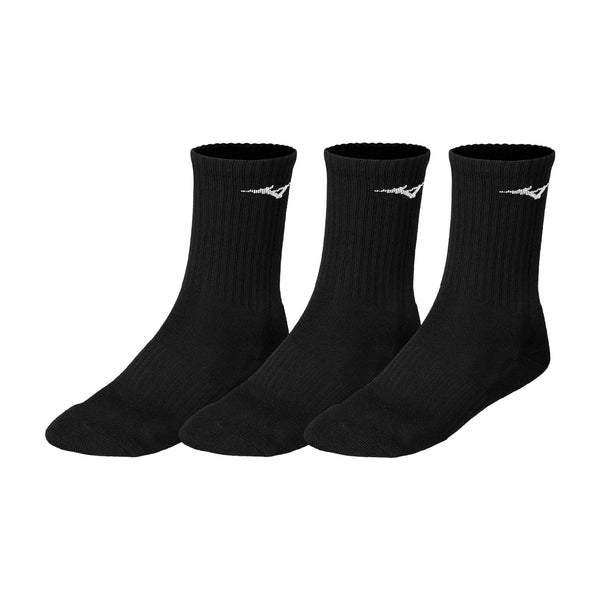 CALZE Mizuno Drylite Calze SOCKS CALZA FITNESS 3 PAIA ITALIA WHITE BLACK