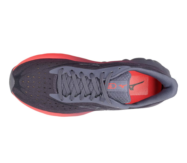 SCARPE RUNNING MIZUNO WAVE SKYRISE 6 SCARPA CORSA DONNA GRIGIO ROSA