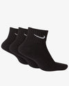 SET DI 3 PAIA DI CALZINI NIKE CORTI UNISEX BLACK WHITE