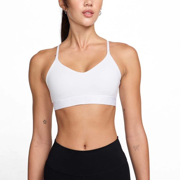TOP NIKE AIR INDY WOMAN BRA DRI-FIT FITNESS WOD ROSA SCURO E BIANCO