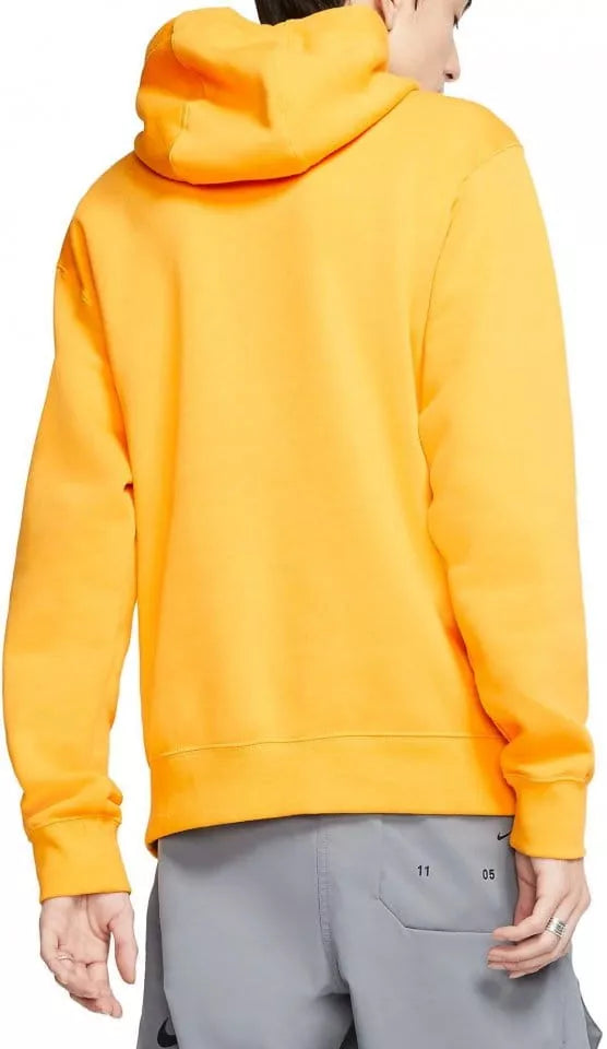 FELPA NIKE UOMO CON CAPPUCCIO SPORTSWEAR CLUB FLEECE GIALLA