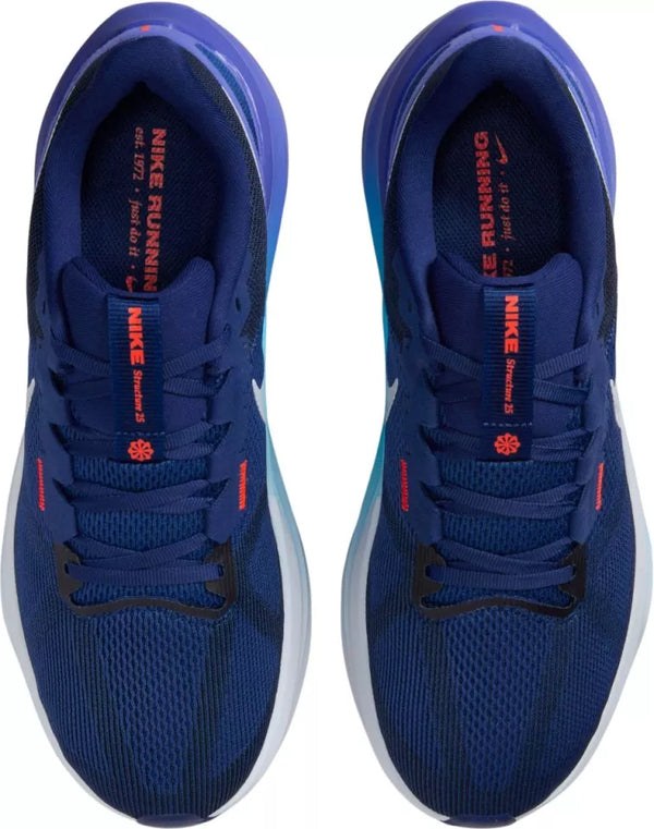 SCARPE NIKE AIR ZOOM STRUCTURE 25 UOMO RUNNING RUN PALESTRA BLU