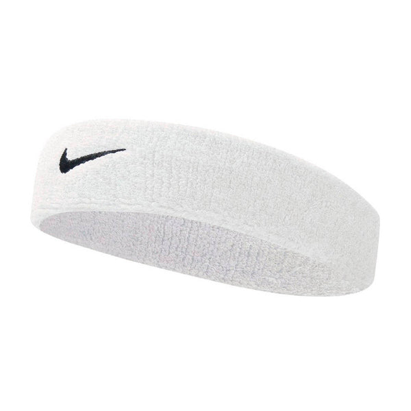 FASCIA FRONTE NIKE SPUGNA DRY FIT SWOOSH FASCETTA FASCE TESTA BIANCA