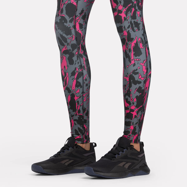 LEGGINGS DAMEN REEBOK CROSSFIT FITNESS HOSE DAMEN BLAU
