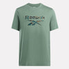 T-SHIRT REEBOK CROSSFIT MAGLIA UOMO IDENTITY MOTION PRINTED VERDE
