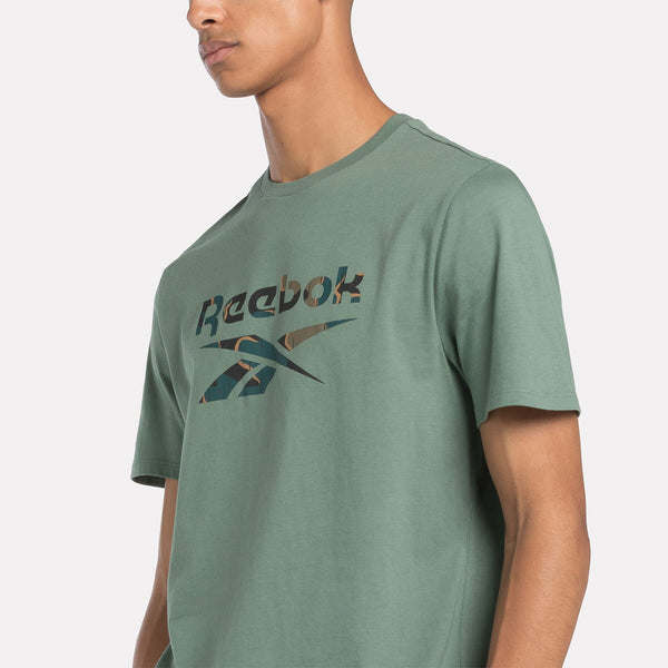 T-SHIRT REEBOK CROSSFIT MAGLIA UOMO IDENTITY MOTION PRINTED VERDE