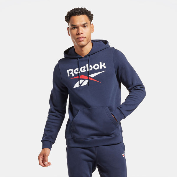 FELPA REEBOK UOMO CAPPUCCIO TUTA IDENTITY LOGO