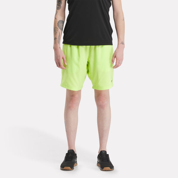 REEBOK WORKOUT READY SHORTS UOMO GIALLO FLUO