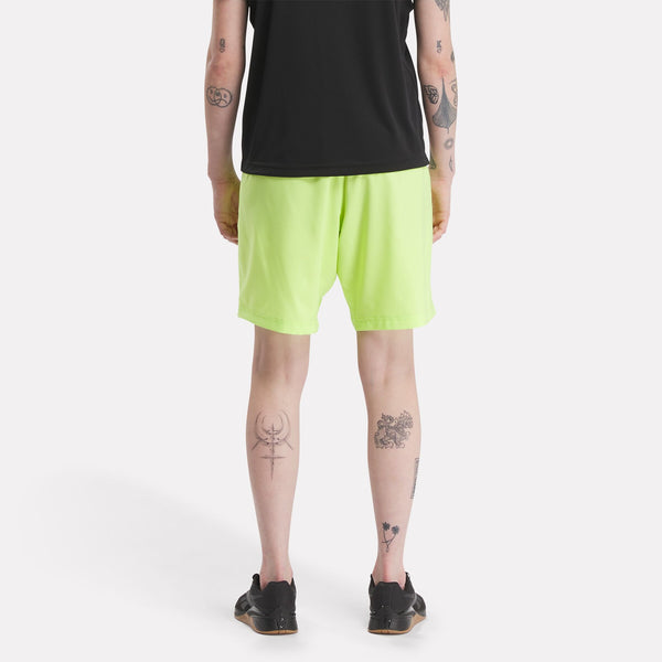 REEBOK WORKOUT READY SHORTS UOMO GIALLO FLUO