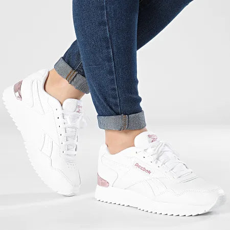 SCARPE REEBOK CLASSIC GLIDE RIPPLE CLIP LEATHER BIANCA SCARPA DONNA