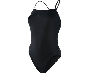 COSTUME DONNA PISCINA SPEEDO INTERO NERO BLACK SPALLINA STRETTA SWIM SUIT
