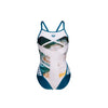 COSTUME ARENA DONNA INTERO PISCINA SPALLINA STRETTA BIANCO