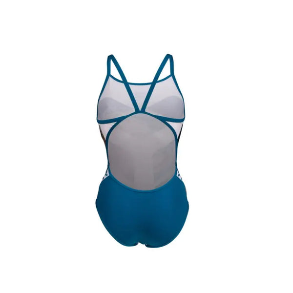 COSTUME ARENA DONNA INTERO PISCINA SPALLINA STRETTA BIANCO