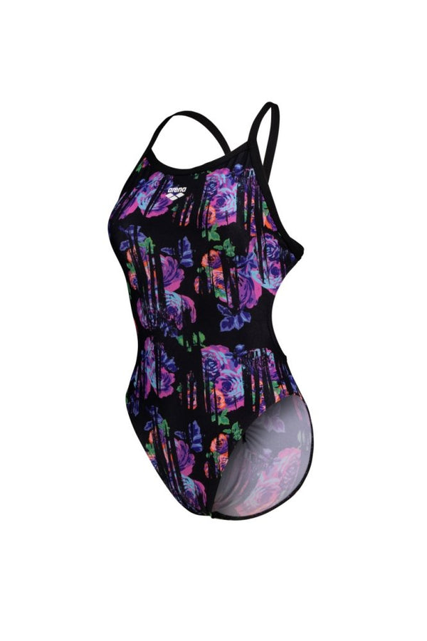COSTUME ARENA DONNA INTERO PISCINA SPALLINA STRETTA FLOWER