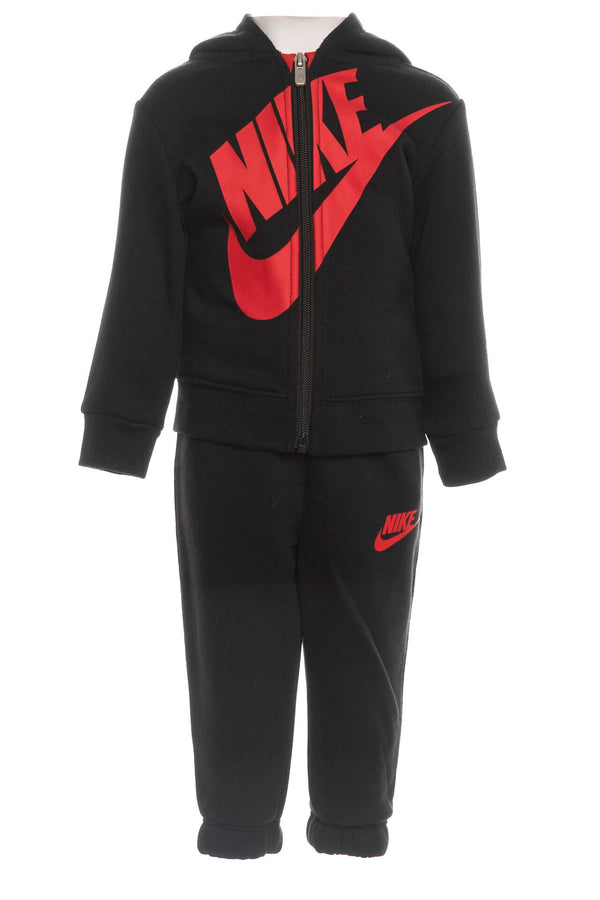 ADIDAS BOY JUNIOR HOODIE BLACK WHITE TRACKSUIT
