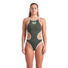 COSTUME ARENA DONNA ONE BIG LOGO COSTUME INTERO PISCINA VERDE