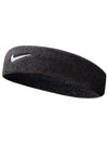 FASCIA FRONTE NIKE SPUGNA DRY FIT SWOOSH FASCETTA FASCE TESTA NERA - TOP LEVEL SPORT