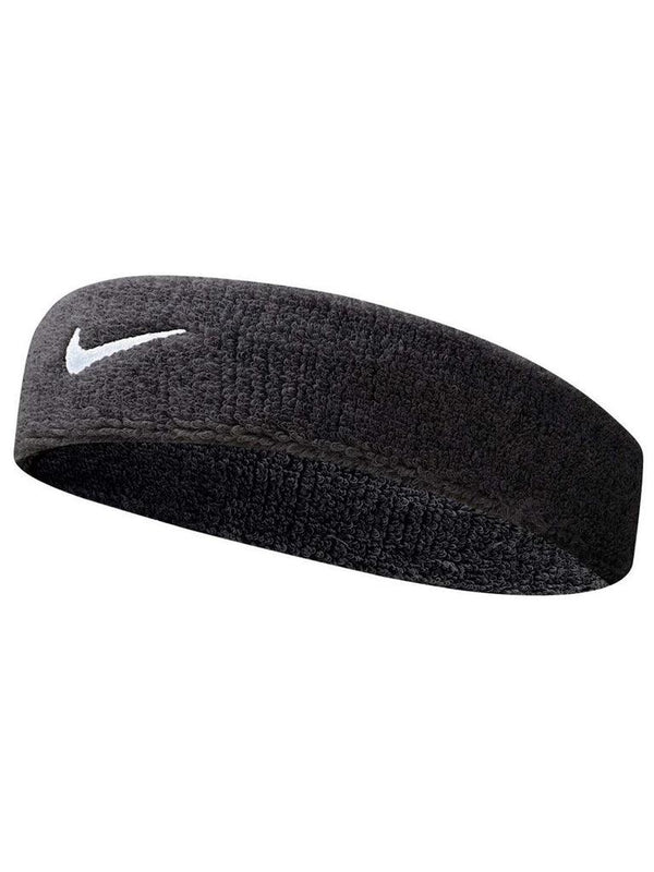 FASCIA FRONTE NIKE SPUGNA DRY FIT SWOOSH FASCETTA FASCE TESTA NERA - TOP LEVEL SPORT
