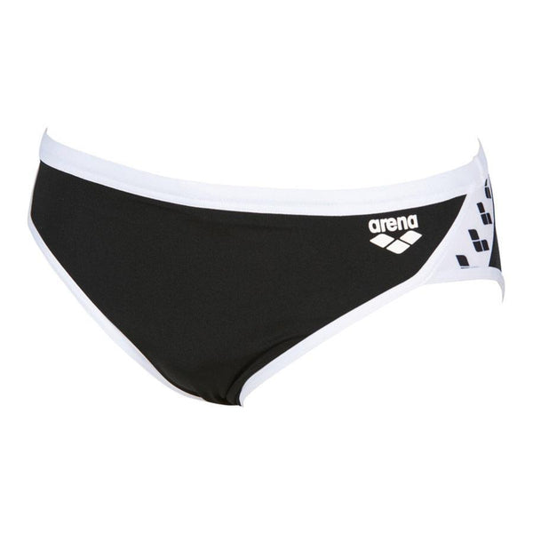 COSTUME ARENA UOMO SLIP NUOTO PISCINA BRIEF STRIPE NERO BIANCO - TOP LEVEL SPORT