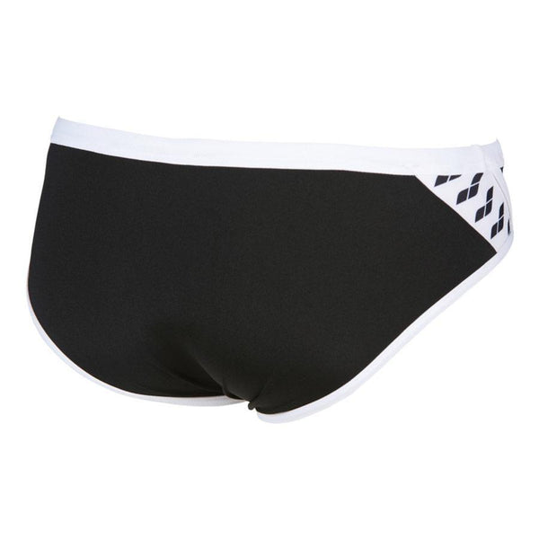 COSTUME ARENA UOMO SLIP NUOTO PISCINA BRIEF STRIPE NERO BIANCO - TOP LEVEL SPORT