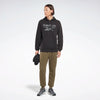 FELPA REEBOK CROSSFIT UOMO CAPPUCCIO TUTA MAN HOODIE NERA - TOP LEVEL SPORT
