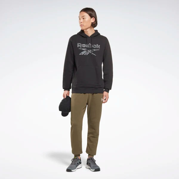 FELPA REEBOK CROSSFIT UOMO CAPPUCCIO TUTA MAN HOODIE NERA - TOP LEVEL SPORT