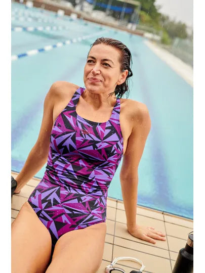 COSTUME DONNA PISCINA SPEEDO NUOTO INTERO FANTASIA HYPERBOOM - TOP LEVEL SPORT