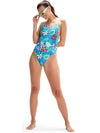 COSTUME DONNA PISCINA SPEEDO NUOTO INTERO SPALLINA ALOV FLOWER - TOP LEVEL SPORT