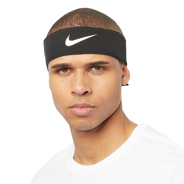 BANDANA NIKE FASCIA FRONTE DRY FIT SWOOSH FASCETTA NERA - TOP LEVEL SPORT