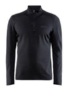 FELPA CRAFT TRAINING TERMICA UOMO HOODIE CON ZIP NERO - TOP LEVEL SPORT