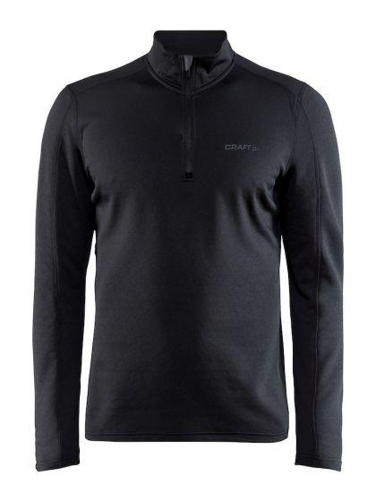 FELPA CRAFT TRAINING TERMICA UOMO HOODIE CON ZIP NERO - TOP LEVEL SPORT