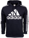 FELPA TUTA ADIDAS ESSENTIALS ORIGINALS UOMO CAPPUCCIO BLU SCURO - TOP LEVEL SPORT