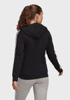 FELPA ADIDAS CON CAPPUCCIO SPORTSWEAR FUTURE ICONS NERA BIANCA - TOP LEVEL SPORT