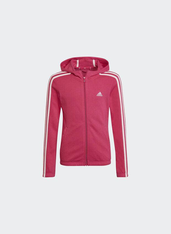 FELPA TUTA BIMBA ADIDAS LOGO BAMBINA JUNIOR HOODIE ROSA - TOP LEVEL SPORT