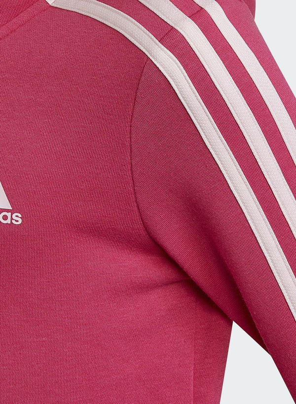 FELPA TUTA BIMBA ADIDAS LOGO BAMBINA JUNIOR HOODIE ROSA - TOP LEVEL SPORT