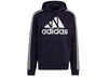 FELPA TUTA ADIDAS ESSENTIALS ORIGINALS UOMO CAPPUCCIO BLU SCURO - TOP LEVEL SPORT